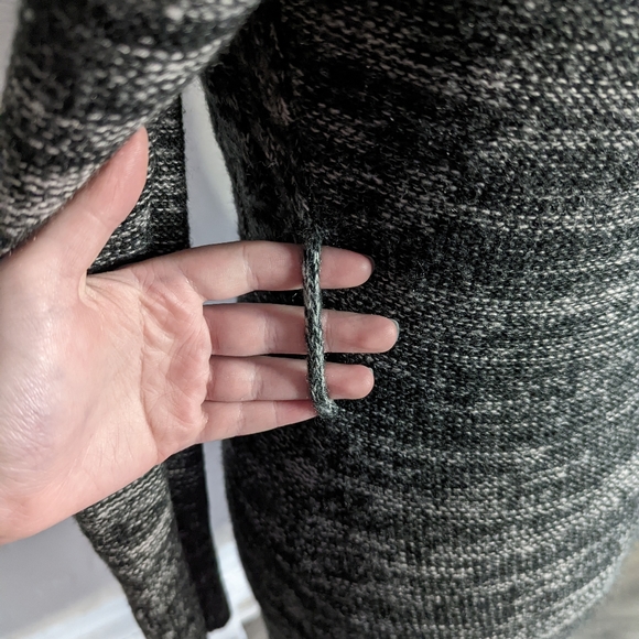 Small Gray Charlotte Russe Long Sleeve Sweater Dress - Picture 3 of 5